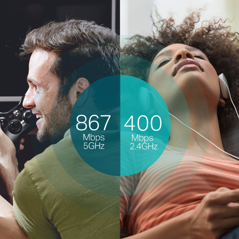 Adaptador  USB inalámbrico doble banda AC 1200 Mbps  image 16